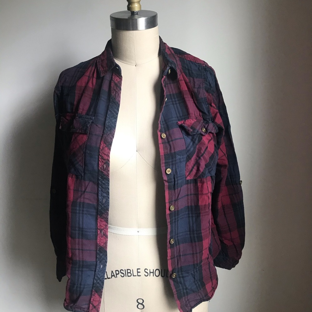Plaid button down - Picture 2 of 3